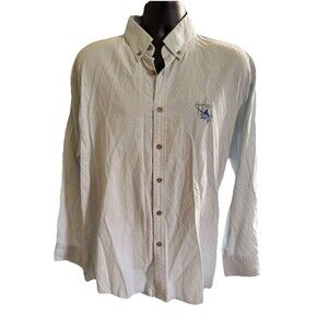 Guy Harvey By AFTCO Shirt Mens M Long Sleeve Button Up Marlin Roll Tab Sleeve XL